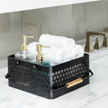 Metal Storage Organizer Caddy With Handles