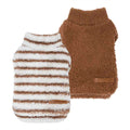 2 Pack Striped Dog Fleece Sweater