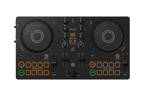 AlphaTheta DDJ-FLX2 & Versatile DJ Controller Rekordbox Serato Black