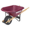 Scenic Road 6 Cu Ft Poly Wheelbarrow with Turf Tire