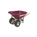 Scenic Road 8 Cubic Foot Poly Wheelbarrow w/ Dual Turf Tires