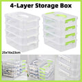 4layer Storage Organizer Box Multi Compartment Storage Container For Home Office