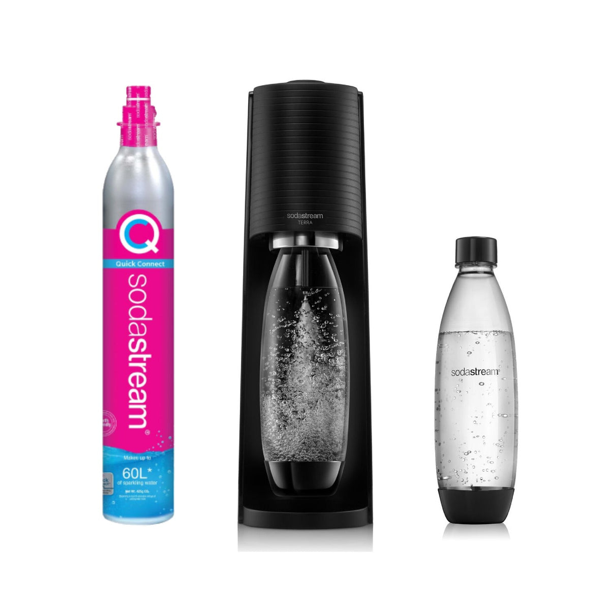 SodaStream Terra Sparkling Water Maker with Gas Cylinder Megapack