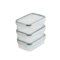 3 Lakeland Clip Rectangular Food Storage Boxes 240ml
