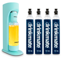 OmniFizz Premium Kit - Sparkling Water and Soda Maker with Four 60L CO2 Cylinders