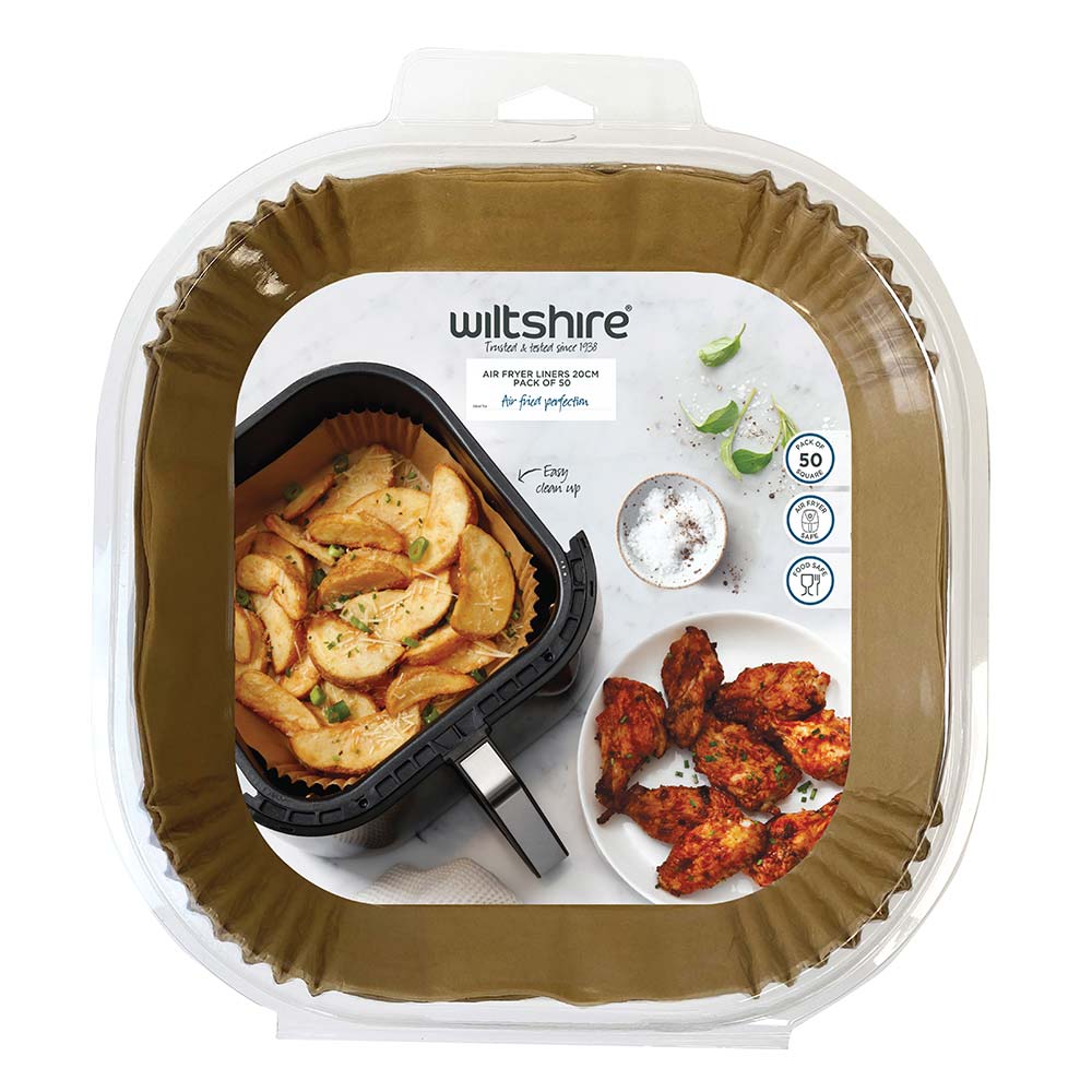 Air Fryer Liners 20cm Pack Of 50 Square