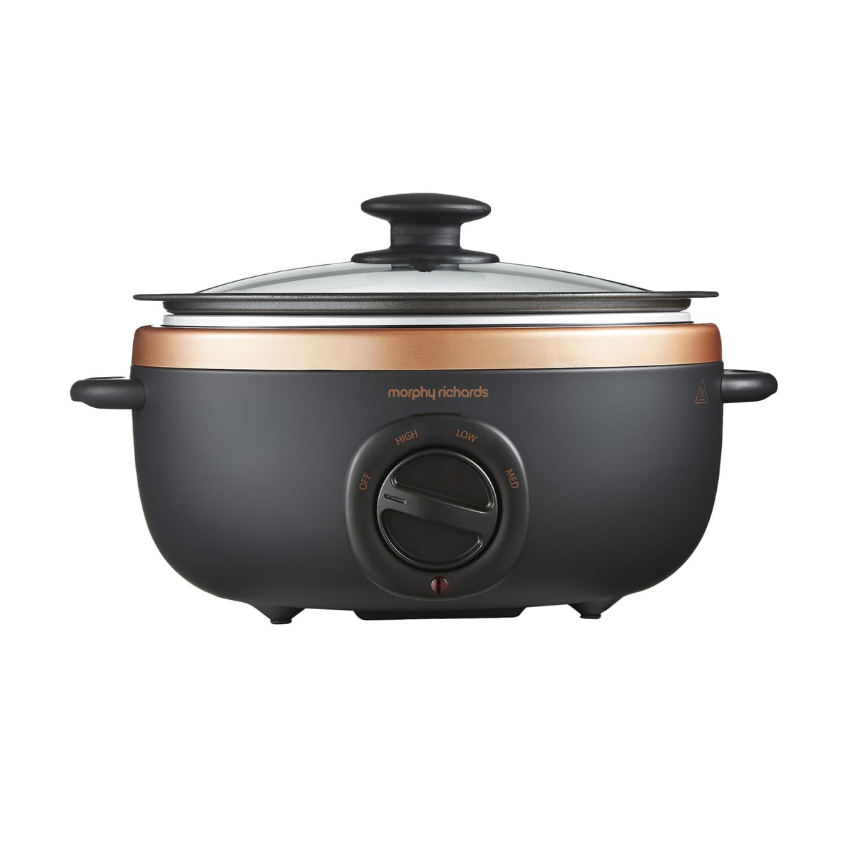 Morphy Richards Sear and Stew Slow Cooker - 3.5L Black & Rose Gold