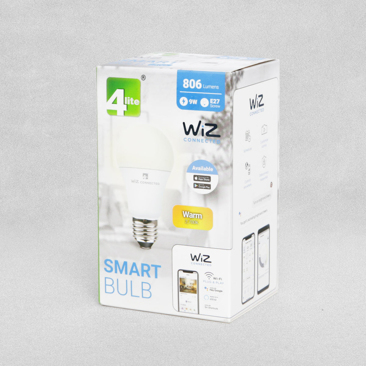 4lite Wiz Led E27 Smart Wi-Fi 9w 806lm Light Bulb