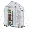WORKPRO 56" L X 28" W X 77" H 3 Tier 4 Shelves Portable Mini Walk-in Greenhouse