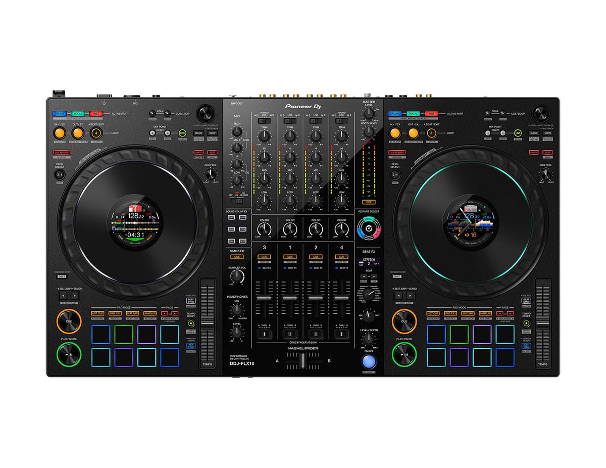 Pioneer DJ DDJ-FLX10 4-Channel Performance DJ Controller for Rekordbox