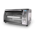 Black+Decker Countertop Convection Toaster Oven, 8 One-touch Cooking Functions, Stainless Steel