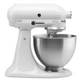 KitchenAid Classic Series 4.5 QT Tilt-Head Stand Mixer K45SS - White