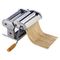 Winco NPM-7 7 Inch Pasta Maker Manual Chrome Plated Stainless Steel with Detachable Cutter