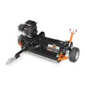 MechMaxx 48" Tow-Behind ATV Offset Flail Mower,  B&S 13.5HP 420cc E-start Gas Engine Powered; Adjustable Mowing Height,  ATV120
