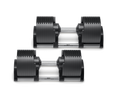 SMRTFT NUOBELL 80lb Adjustable Dumbbell – Classic Black (Pair)