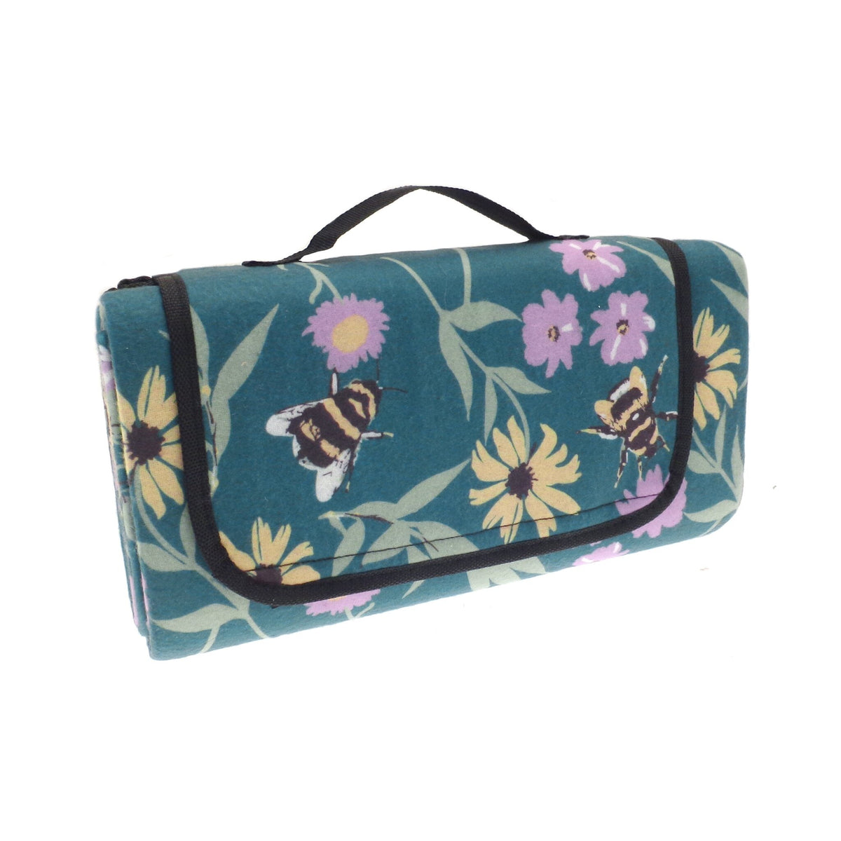 Green Bee Picnic Blanket