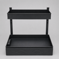 Sliding Storage Organiser - Black Edition - Suitable For Kitchen, Bathroom, Bedroom, Office And Utility Areas