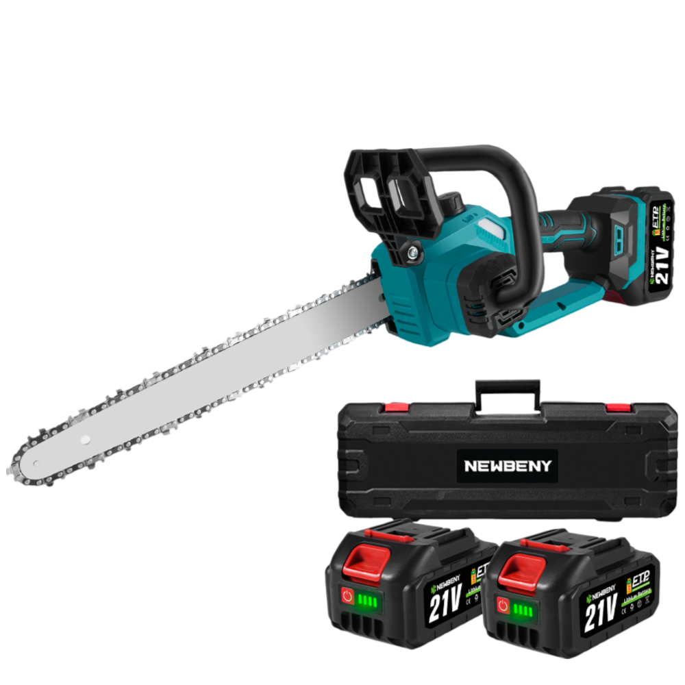 NewBeny 21V 12 Inch Brushless High-Speed Chainsaw Cordless Chainsaw