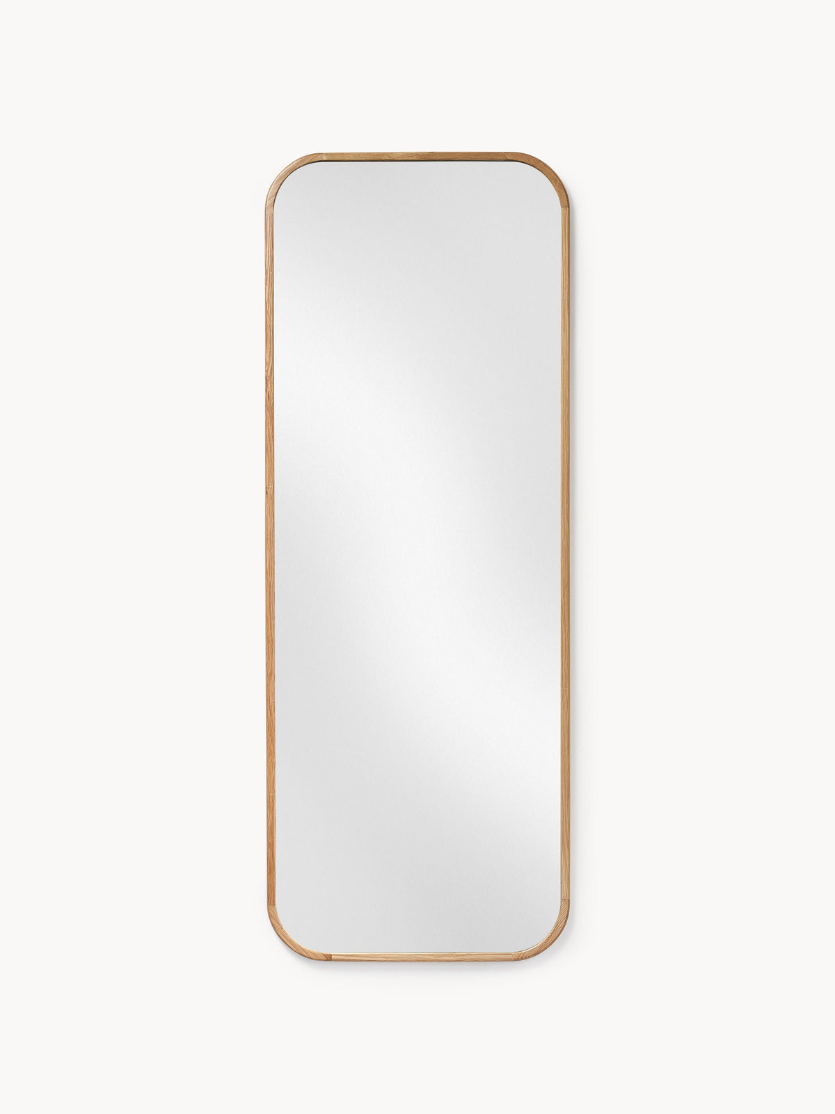 Full-Length Wall Mirror Levan with Oak Wood Frame