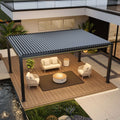 Villa pergola 2.0 - Motorized Louver w/ Edge Lighting