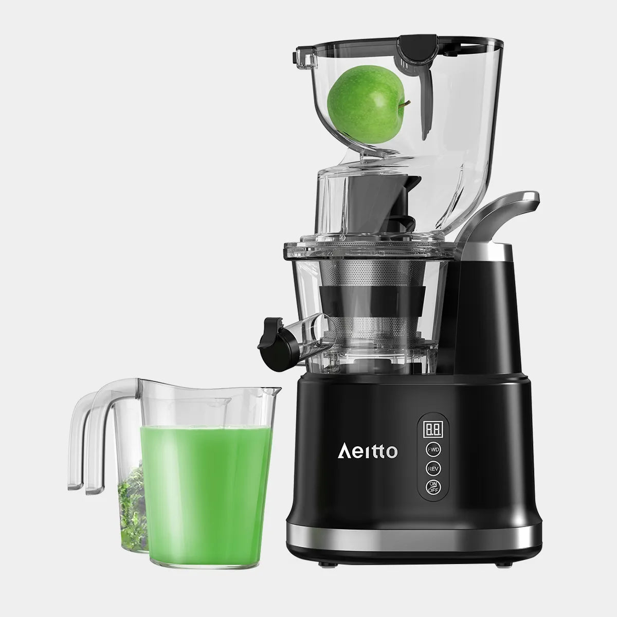 Aeitto Cold Press Slow Masticating Juicer Large Feed Chute & Capacity