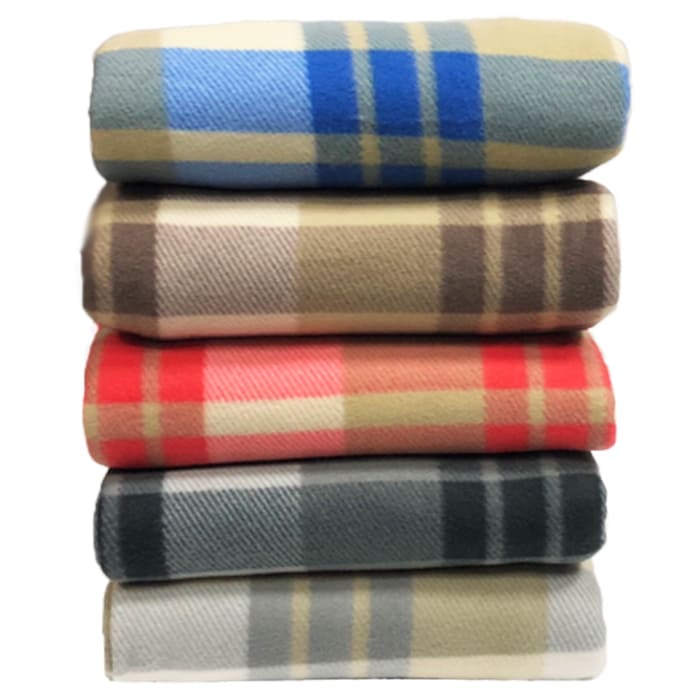 Tartan Blanket - Large Plaid Throws Picnic Beach Bed Fleece Throwover