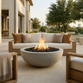 Moderno 4 Fire Bowl – 48” Extra-Large Outdoor Gas Fire Pit with Lightweight Build & Artisan Finish