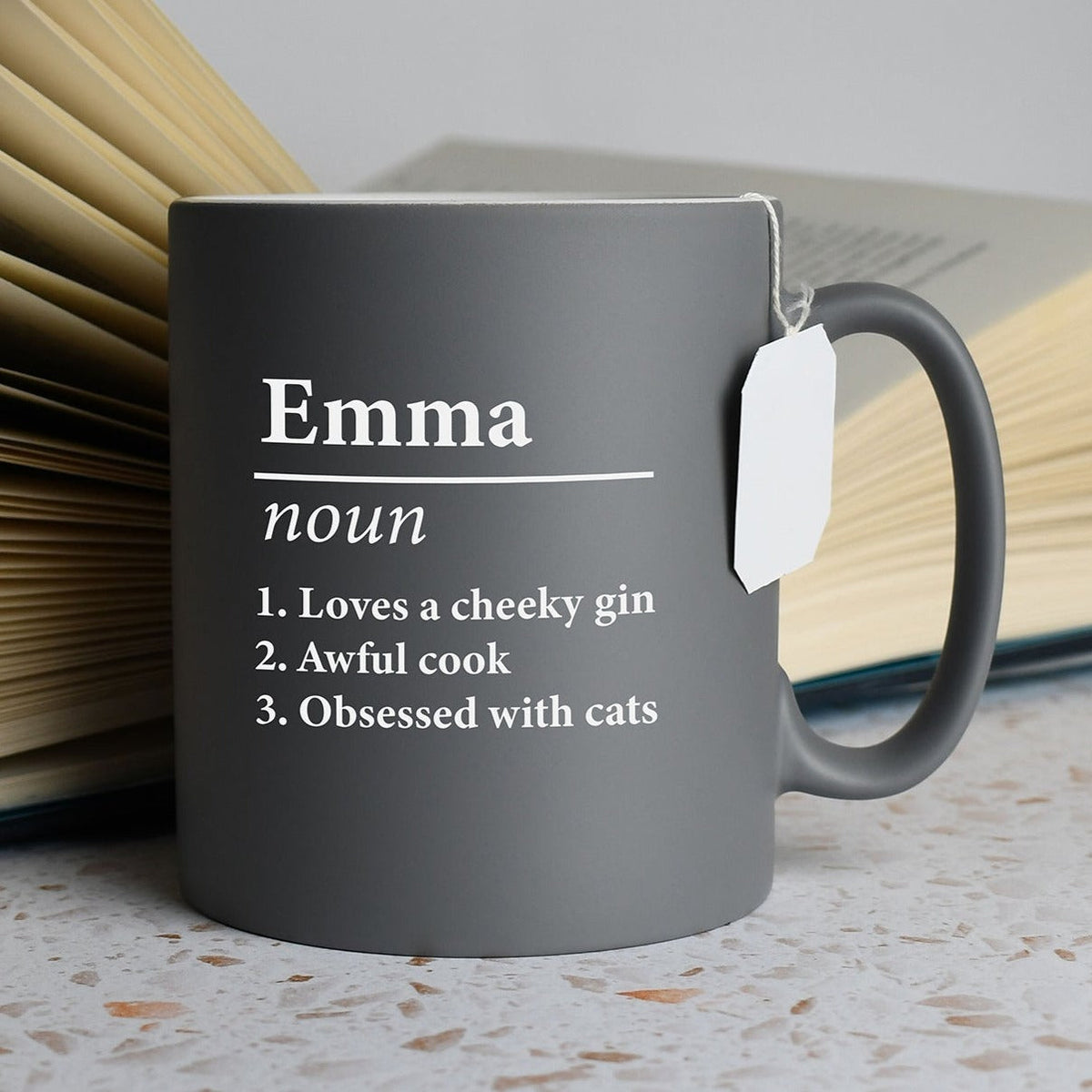 Personalised Name Definition Mug – Custom Meaning Gift