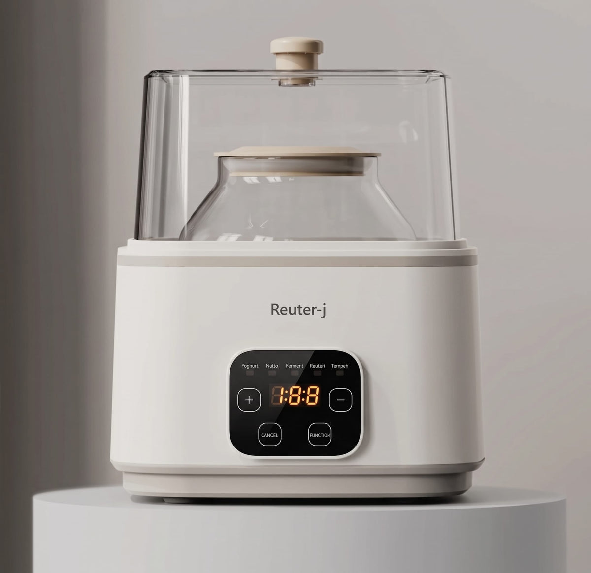 Reuter-i Pro Yoghurt & Fermentation Maker — 5-in-1 Precision Fermenter with 2L Borosilicate Glass Jar