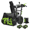 EGO Power+ SNT2425 24" Two-Stage Self-Propelled Snow Blower with (2) 7.5Ah Batteries and Dual-Port Charger