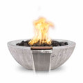 The Outdoor Plus Sedona 27" Fire & Water Bowl - Wood Grain Concrete