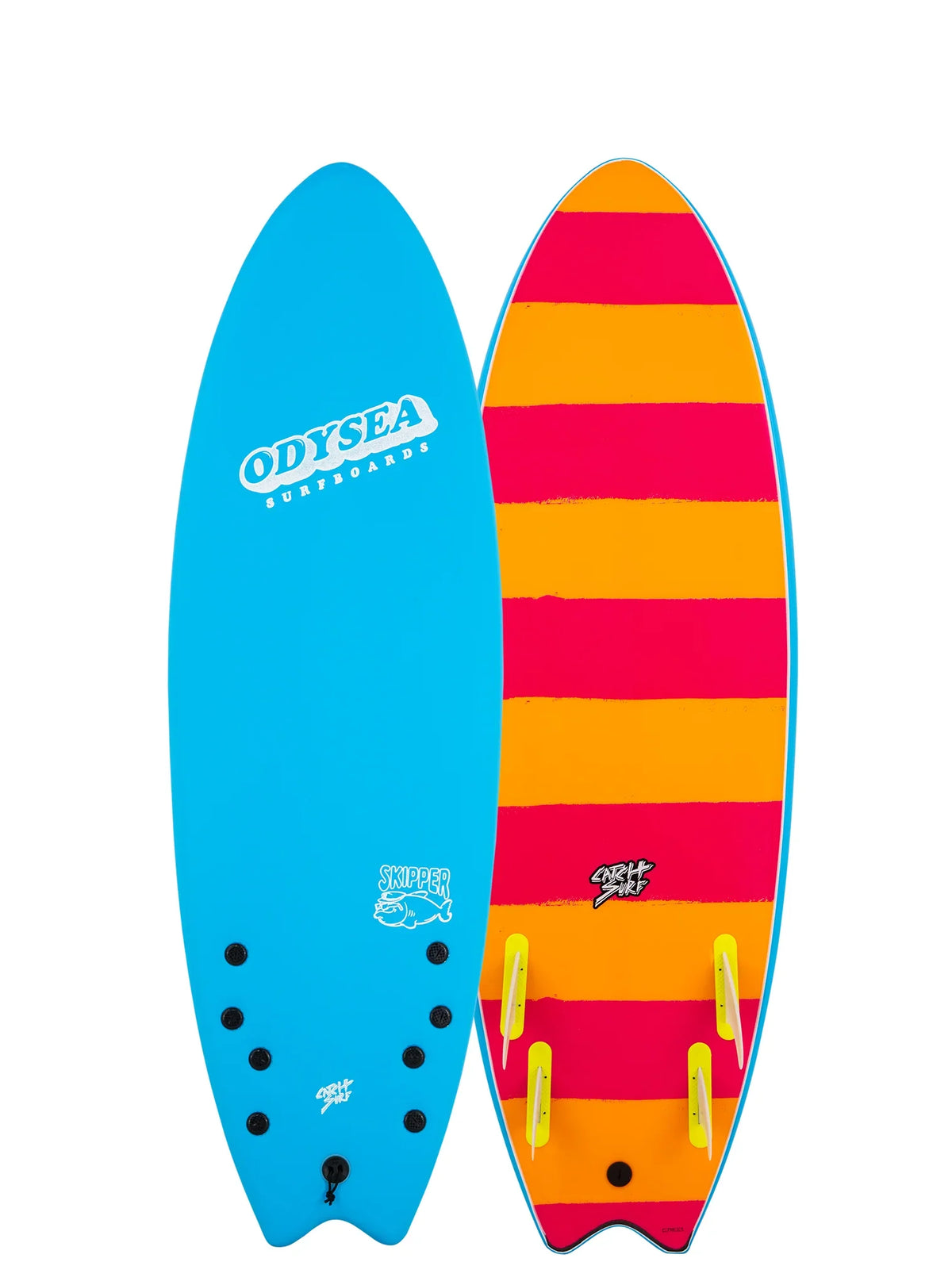 Catch Surf Skipper (Quad)  6'0" Blue/Stripes