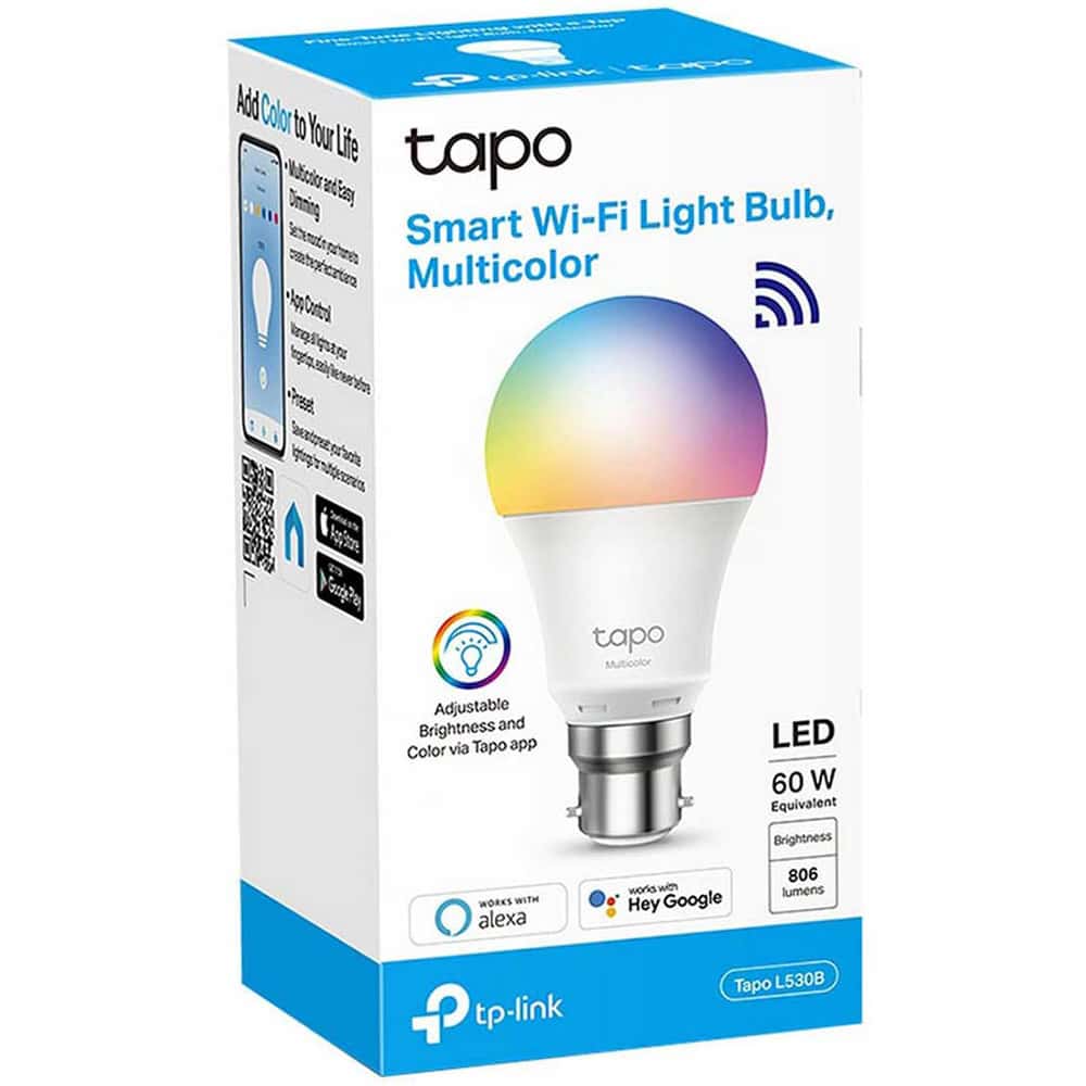 Tapo Smart Wi-Fi Light Bulb Multicolor - Tapol530b