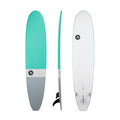 10' Ultimate Longboard Surfboard Aqua Dip (Hybrid Epoxy Softtop)