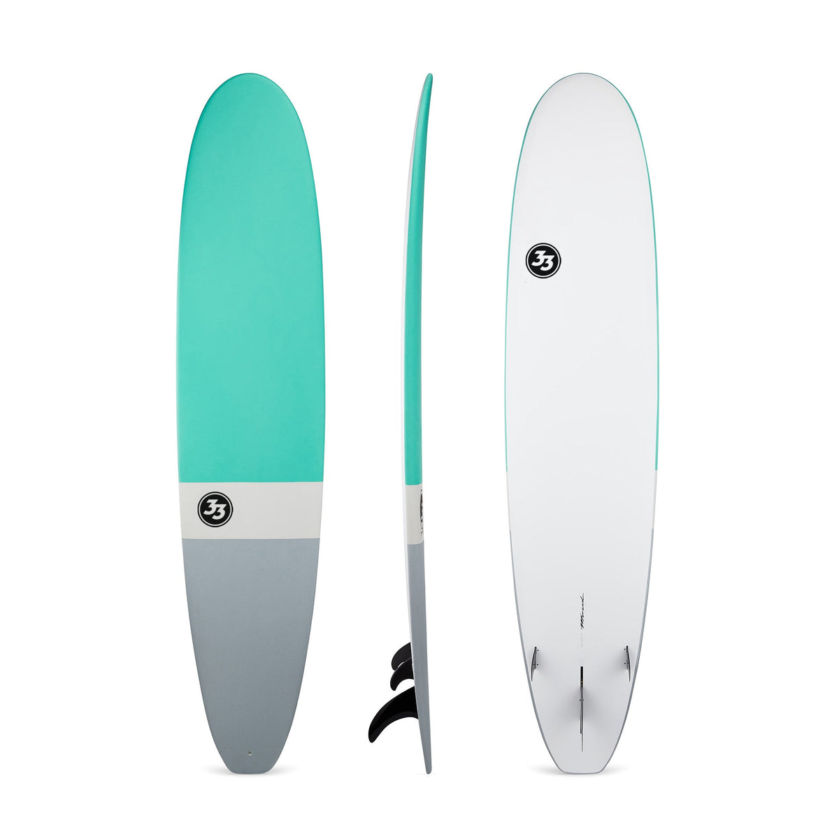 10' Ultimate Longboard Surfboard Aqua Dip (Hybrid Epoxy Softtop)