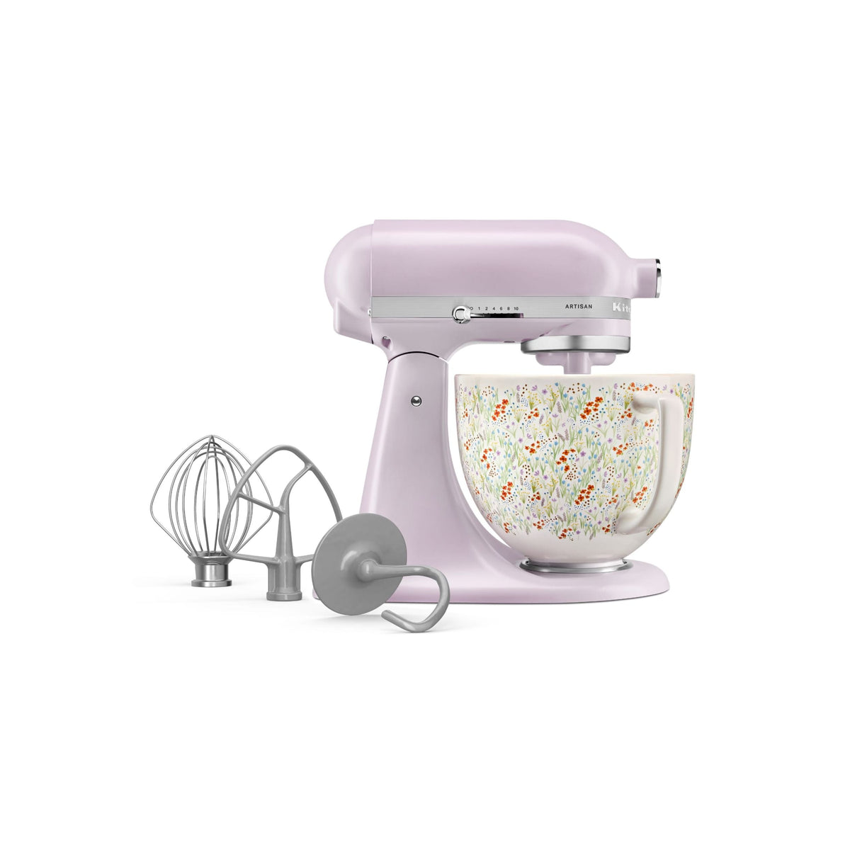 KitchenAid Artisan Tilt-Head Stand Mixer with Wildflower Ceramic Bowl KSM156