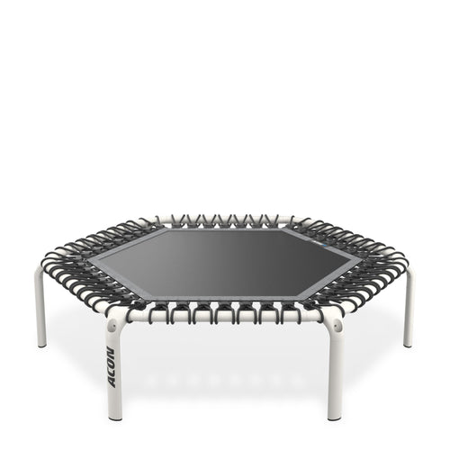 ACON Fit 55in Hexagon Rebounder White Fitness Trampoline