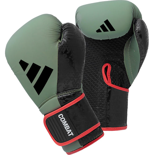 Adidas Combat 50 Boxing Gloves - Green