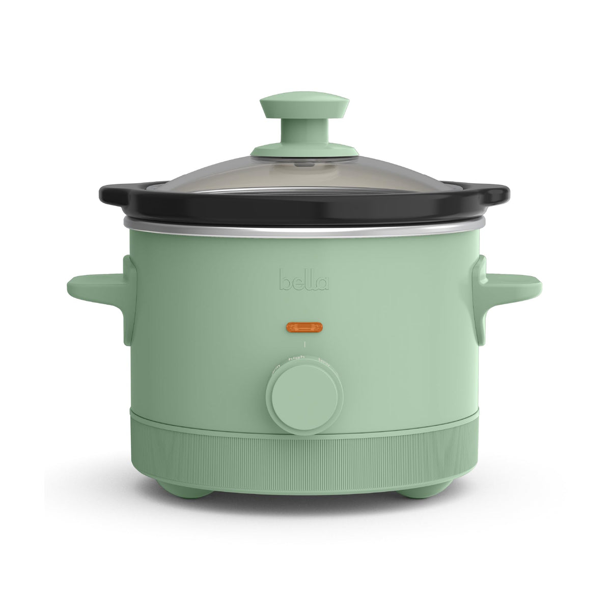 BELLA 1.5 Qt Slow Cooker with 3 Heat Settings – Seaglass, Ceramic Nonstick Pot