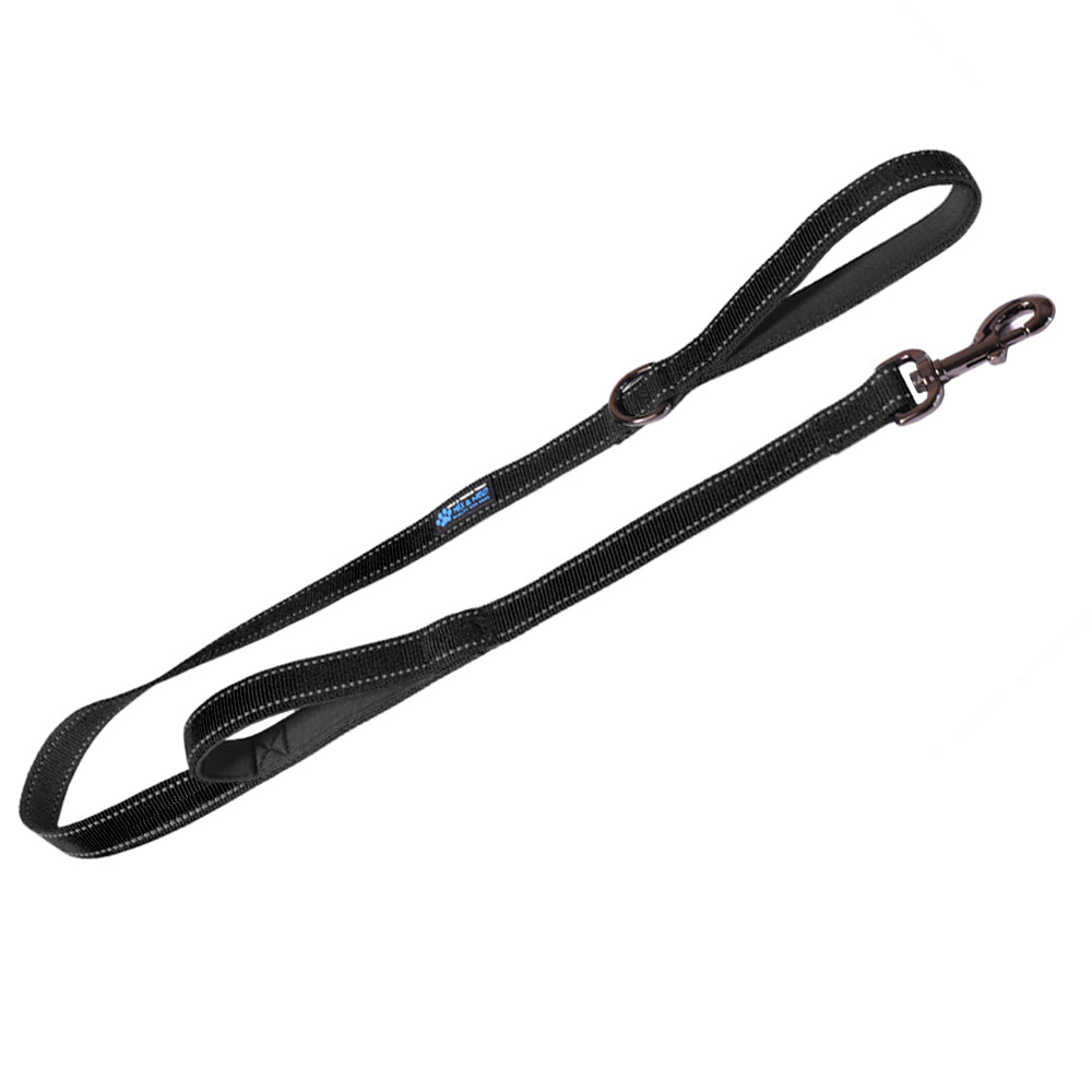 4 Ft X 1" Double Handle Heavy Duty Reflective Leash