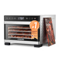 Cosori Food Dehydrator for Jerky – 176°F Temp Control, 5 Stainless Steel Trays, 5.1 ft² Drying Space, 4 Presets, 48H Timer