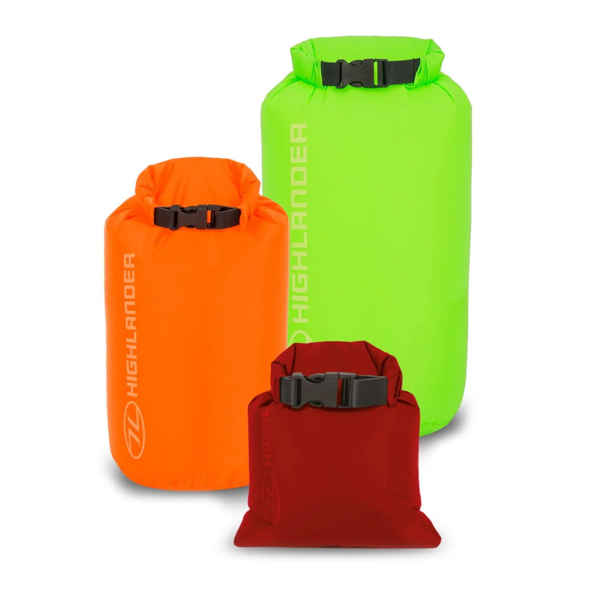 Highlander X-Lite Dry Bag Set - 3 Pack - Multicolour