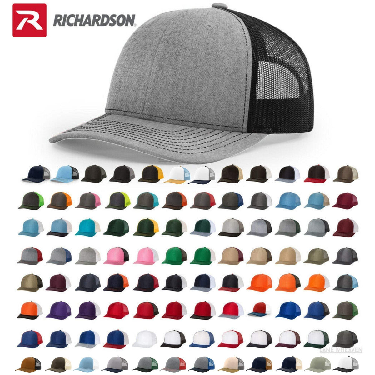 Richardson 112 Trucker Hat Ball Cap Meshback Hat Snapback Cap Trucker Cap - Osfm