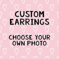 Custom Order Stud Earrings, Gift Idea, Cool Jewelry, Unique
