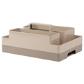 Kuggis Desk Organiser Set, 2 Pieces, Grey-Beige/Dark Grey-Beige, 26x35x16 Cm