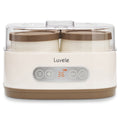 Luvele Pure Yogurt Maker | 4x 400ml (4x 13.5oz.) Jars SCD & GAPS DIET | 1.5L Capacity