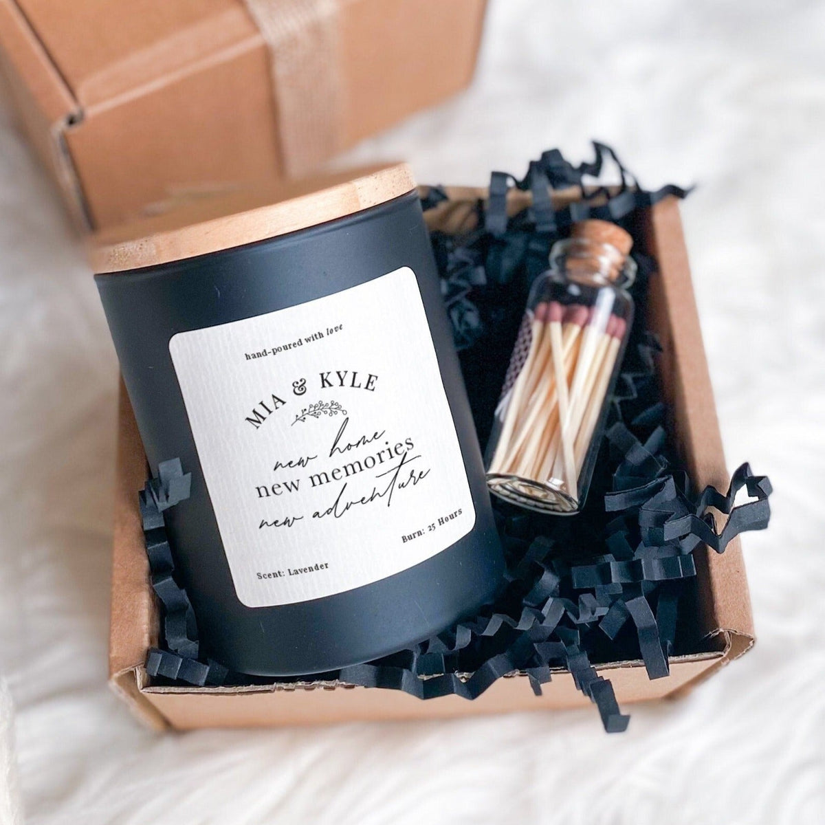 Personalised New Home Scented Candle Gift Set Gift For New Home New Memories New Adventure With Names Housewar