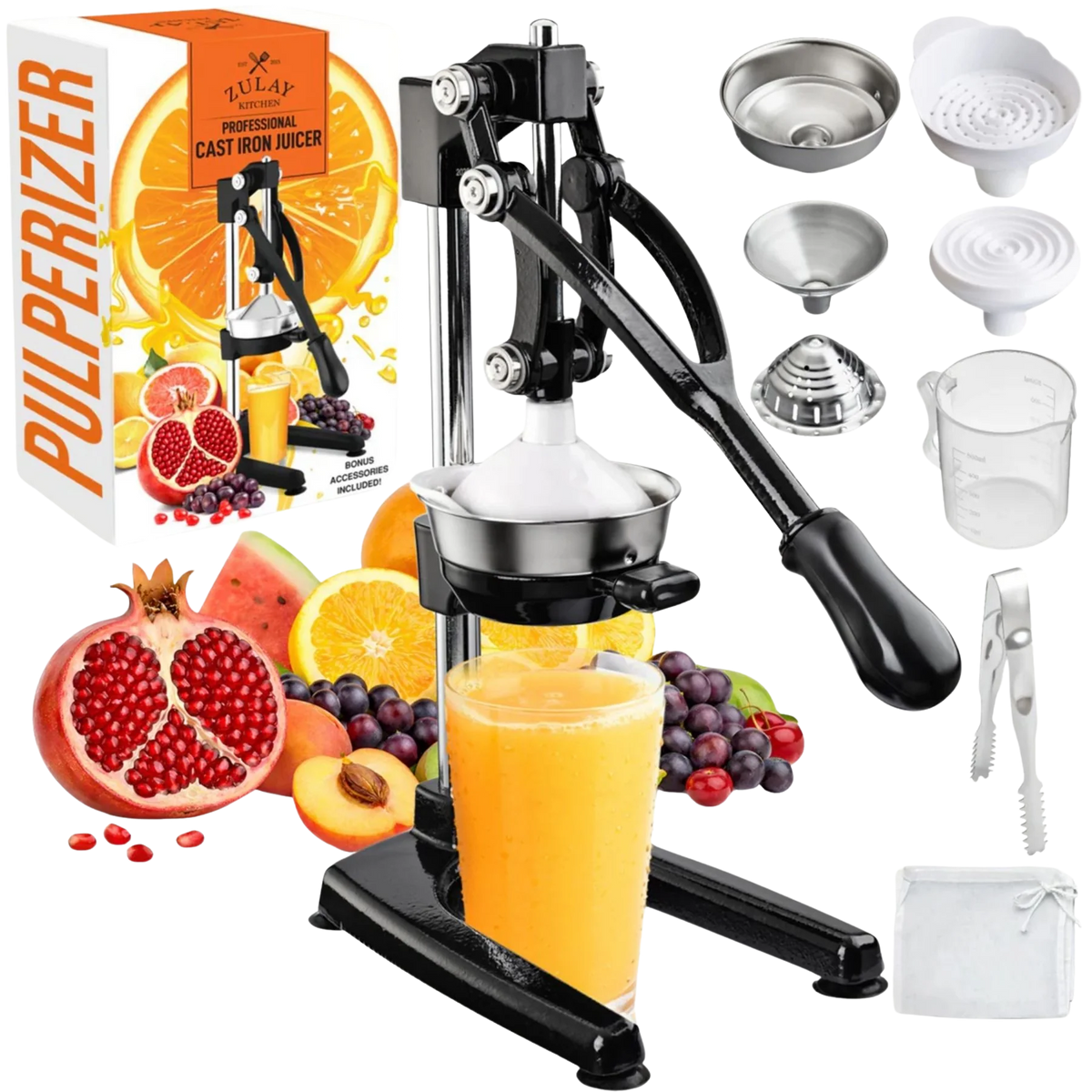 Pulperizer 9-in-1 Cast Iron Juicer