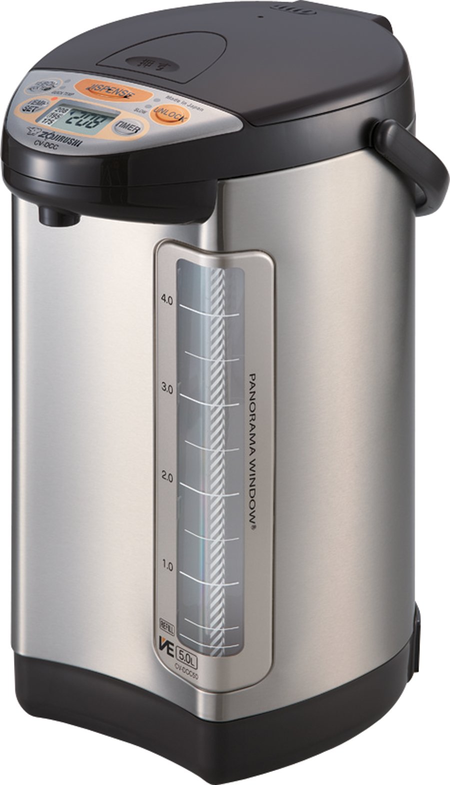 Zojirushi CV-DCC50 VE Hybrid Water Boiler & Warmer — 5L, Dark Brown